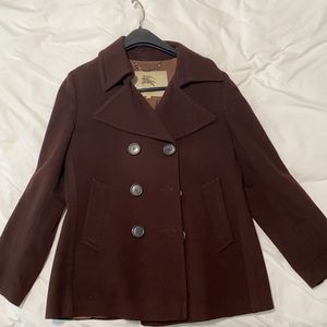 Authentic Burberry peacoat- great condition